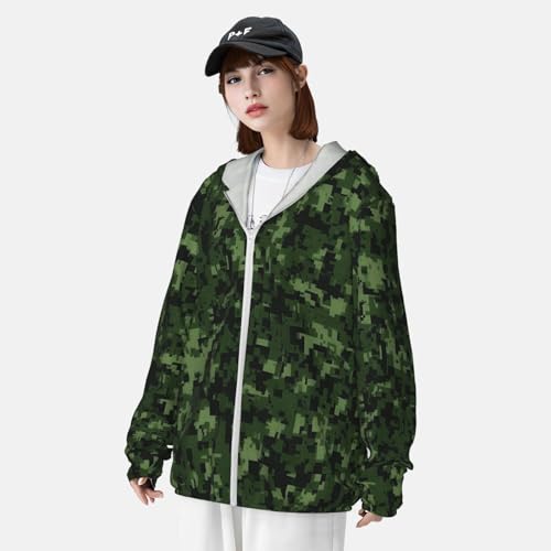 Sudadera con capucha protección solar camuflaje digital miniatura 4