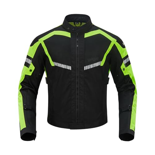 BORLENI Veste de Moto, Blouson Moto Homme