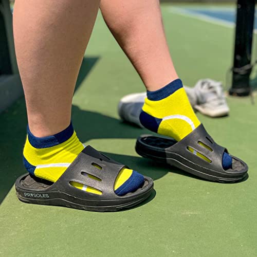ChalkTalkSPORTS Tennis Woven Ankle Socks | Tennis Ball3