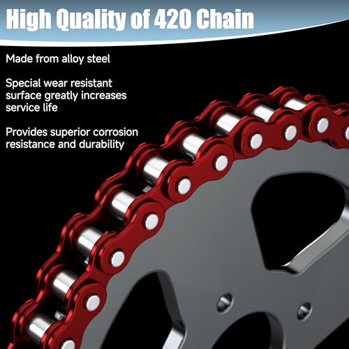 image for CILOYU 420 Chain Mini Bike Chain 90 Links Replacement for Coleman Mini