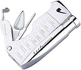 Linterna multifunción para encendedor de pipa de tabaco, encendedor de metal recargable con 3 herramientas de limpieza de tuberías, no incluye gas butano