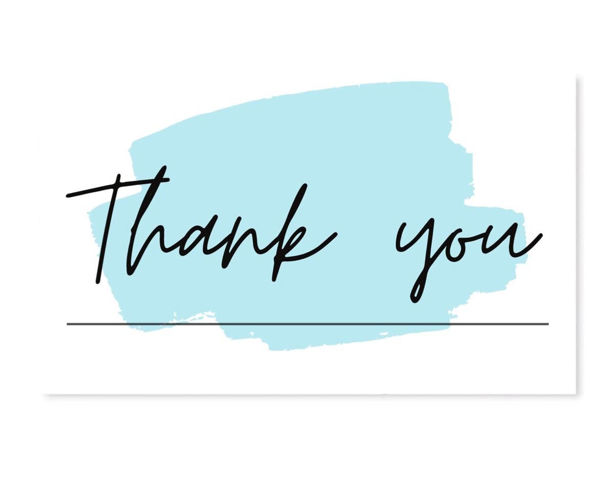 easin Mini ThankYou for Your Order Business Cards Shopping 