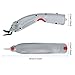 MXBAOHENG Wbt-1 Electric Fabric Scissors Cordless Cloth Cutter Rechargeable & Pluggable, for Cutting Carpet/Leather/Rubber/Paperboard (1 Battery & A Blade)