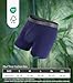 Separatec Mens Underwear with Pouch Moisture Wicking Rayon Made From Bamboo Underwear Men Breathable Boxer Briefs 3 or 6 Pack(M, Black/Dark Gray/Navy Blue)