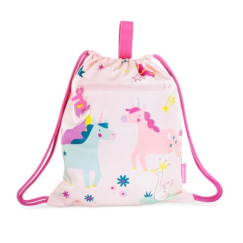 Miniland - Mochila saco infantil, mochila impermeável para crianças, resistente, confortável e divertida, Fantasia, S