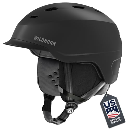 Wildhorn Drift Snowboard Helmet Stealth Med, Ski Helmet Women Men