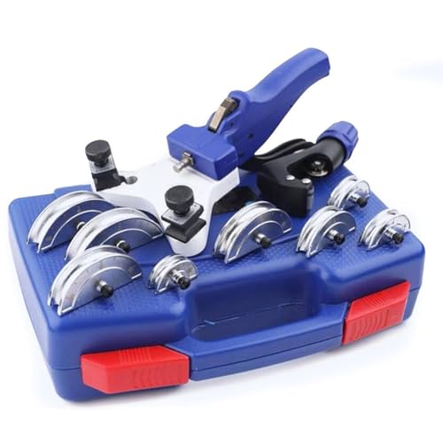 Niceminiwall Kit de herramientas de doblado manual de tubos con cortador y 8 cabezales para tubos de aluminio de cobre de 1/4 a 1/2 pulgadas (5-12 mm) – Construcción de acero inoxidable de grado - imagen 4