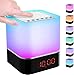 Luces nocturnas Altavoz Bluetooth, StillCool Lámpara de Noche Smart Touch, Reloj Despertador Digital, Luz de Noche Multicolor RGB Regulable, Regalos para Niños Adolescentes (Colores)