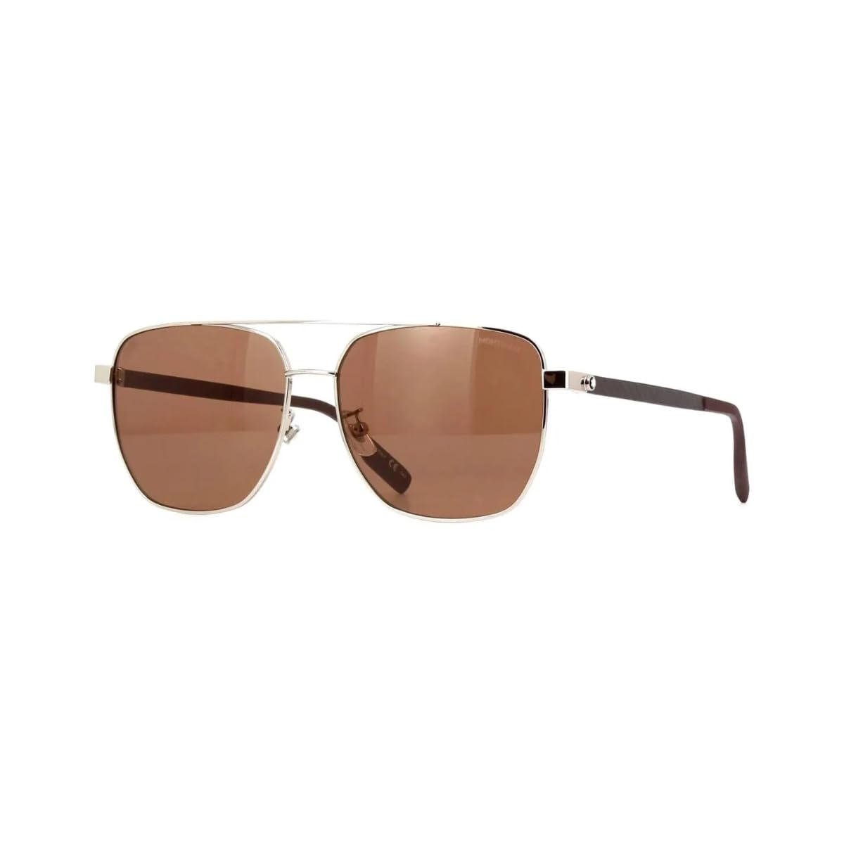 Montblanc MB0184SK Sunglass Man Metal Okulary, Męskie, Wielobarwny, Jeden Rozmiar
