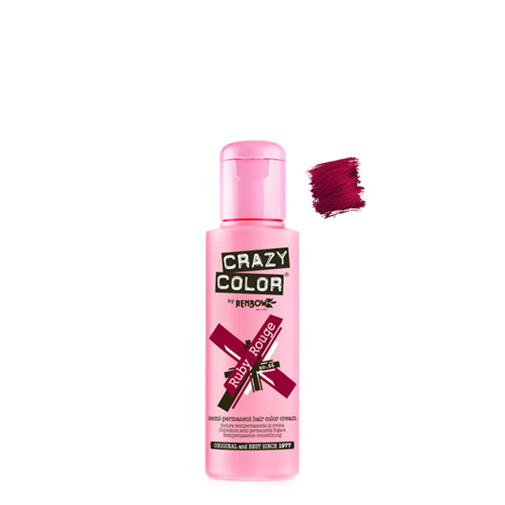 Crazy Color Rainbow Semi-Permanent Hair Colour Dye Cream - 100 ml