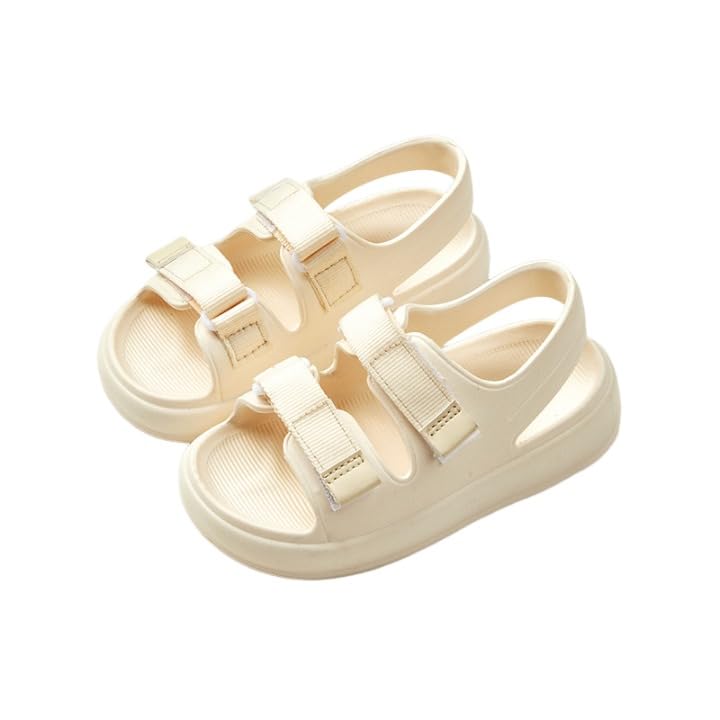 Kids Sandals Boys Girls Summer Open Toe Sandals Non-Slip Children Outdoor Beach Sandals Adjustable Double Straps