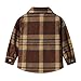 Boys Girls Flannel Plaid Shacket Button Down Long Sleeve Casual Shirt Shackets Fall Jacket Clothes