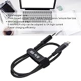 Kabel do ładowania Laptopa USB C na DC, 20 V 5A 100 W PD Szybkie ładowanie Adapter Wtyczki USB C na DC Typ C Męski na łokieć DC 4,5 X 3,0 Mm Przewód Zasilający do Laptopa
