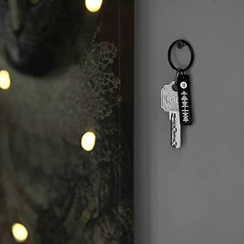 Personalized Gifts for Friends/Lovers Spotify Keychain Custom Music Keychains,Scannable Spotify Code Song, Engraved Keychain Gifts4