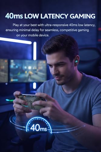 Image of YD06 3D Digital Earbuds, Gaming Earbuds with 60 Hours Playtime, Bluetooth 5.4 + ENC Clarity, Adaptive Noise Cancelling,13mm HD BASS Drivers, IPX7 Sweat-Proof (White)