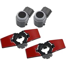 SecosAutoparts 2 Pair Parking Sensor & Bracket Compatible with Infiniti Q50 QX50 Q60 Q70 QX80 2015-2020# 28533-5ZA0A 28438-4GA1A