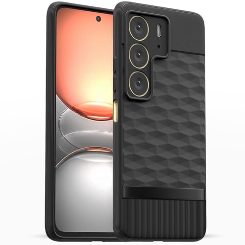 Image of Outlouders Bumper Case for Realme C75 | Full Camera Protection | TPU Soft Flexible Shockproof Back Cover (Black)
