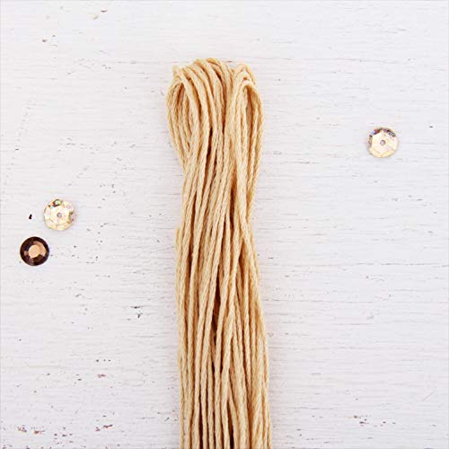 12 Skeins Threadart Premium Egyptian Long Fiber Cotton Embroidery Floss | Cream | 6 Strand Divisible Thread 8.75Yds Each For Hand Embroidery, Friendship Bracelets, Cross Stitch And Crafts #TOP7