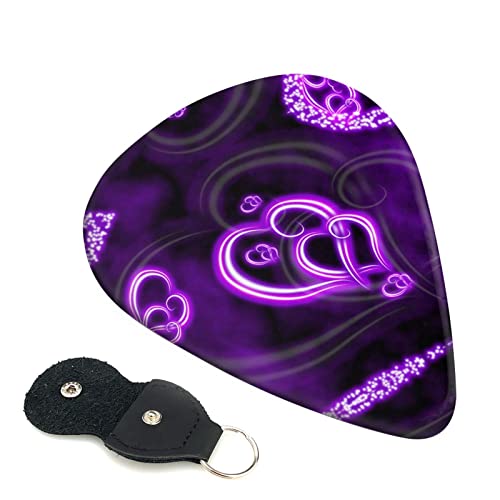 Purple Love Lot de 6 médiators pour guitare acoustique, guitare électrique, basse, ukulélé – fins, moyens et épais - Les Beatles, Paul McCartney, John Lennon, RIngo Starr, George Harrison Purple Love Lot de 6 médiators pour guitare acoustique, guitare électrique, basse, ukulélé - fins, moyens et épais