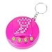 Virtual Pets Keychain Electronic Digital Pet Game Keyring Children Baby Electronic Toys Nostalgic Virtual Digital Pet Retro Handheld Game Machine(Rose Red)
