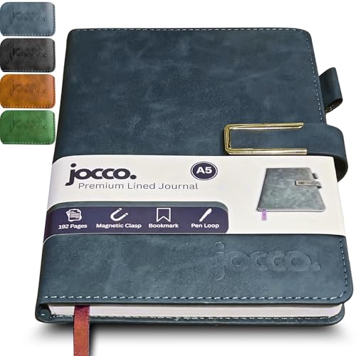 Image of Jocco A5 Premium Lined Notebook, Steel Blue