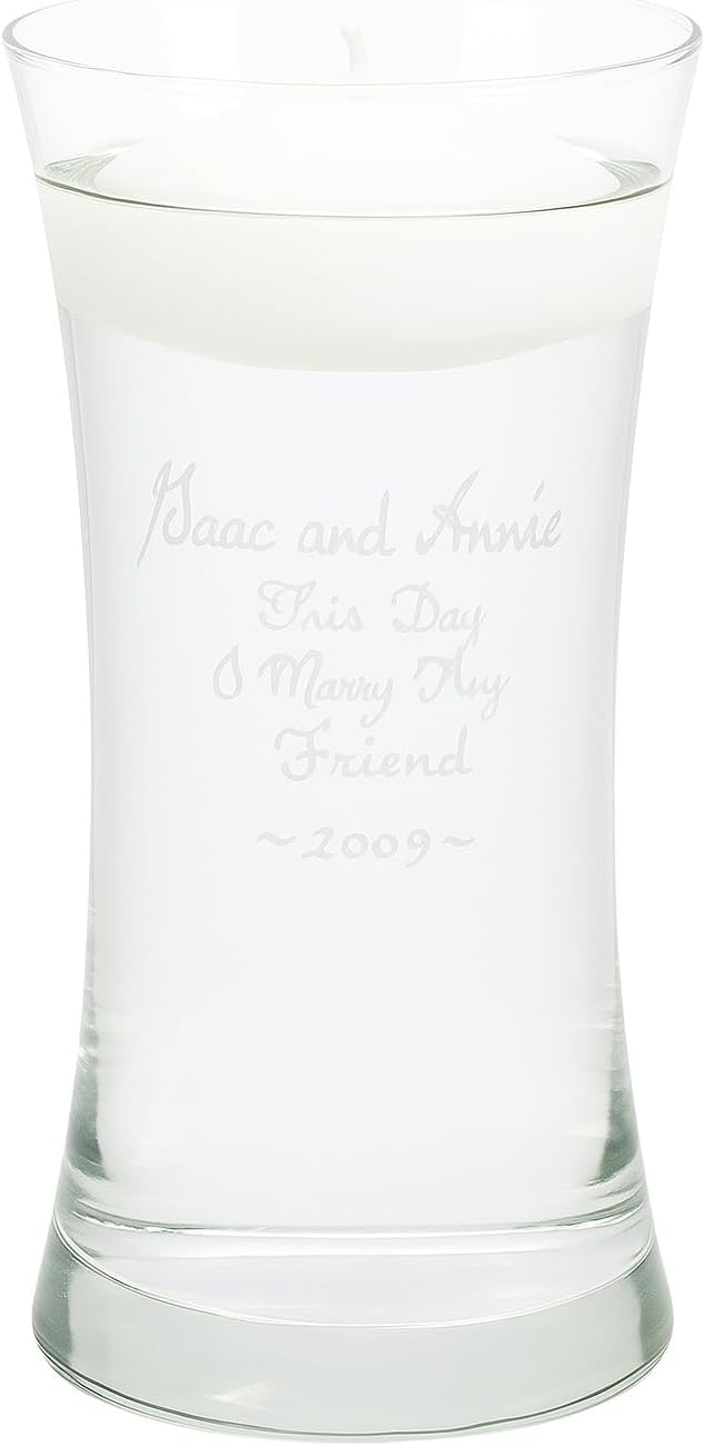 Personalized Curved Glass Flower Vase