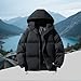 Ymosrh Mens Puffer Jacket Packable, Lightweight Insulated Windbreaker Quilted Puffy Coats Outerwear Fall Fashion Clothing Man Chaquetas Para Hombre El Frio (4XL, Black)