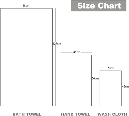 Miniatura 7 de LIlianna Starfish and Seashell - Juego de toallas de 3 piezas, 100% algodón, 1 toalla de baño, 1 toalla de mano, 1 paño de baño, súper suave,