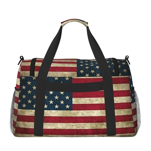 American Flag Travel Bag, Weekender Bags For Women Men For Outdoor Adventures, Ideal For Camping And Hiking2