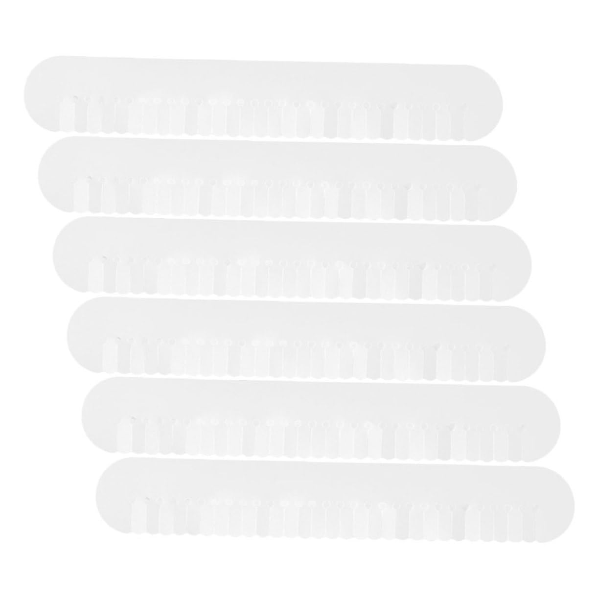 Ipetboom 6pcs Hair Extension Glue Durable Templates for Precise Bonding Portable Design for All Hair Reliable Spacers