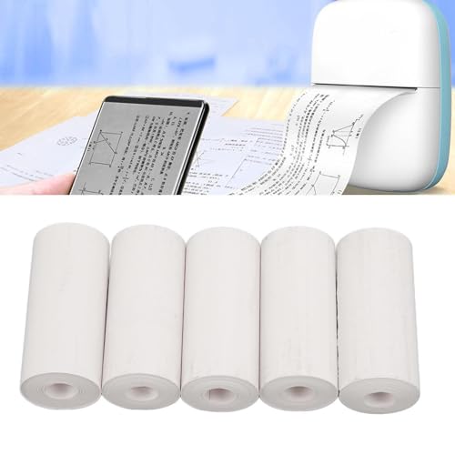 Rollo de papel térmico 57x25mm blanco para mini impresora y accesorios 6