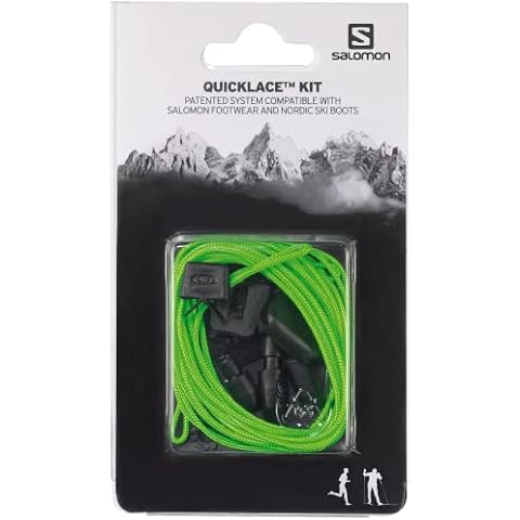 Kit Cordones Negros para Zapatillas Salomon Quicklace Cover