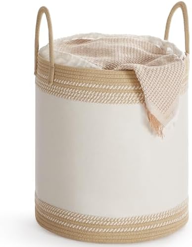 SONGMICS Cesto para Ropa Sucia, Cesta Ropa Sucia 60 L, Cesto Alma...