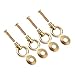 Niunion Küchenschrank Pull Ring, 4Pcs/Pack 2CM Kommode Drop Ring Pull Griff, Vintage Mini Einfache Vintage Pull Ringe Kosmetiketui Schmuckschatulle Befestigungsgriff(Brass)