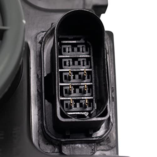 Image of TRQ Driver Side Headlight Assembly Halogen Chrome Bezel Compatible with 2008-2011 Mercedes-Benz C300 C350 C63 AMG MB2502162 MB2502163