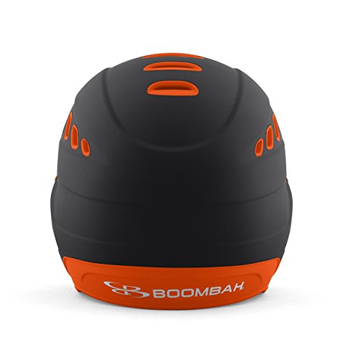 Boombah Defcon Batting Helmet Black/Orange - Size Senior 7" - 7 3/4" #TOP3