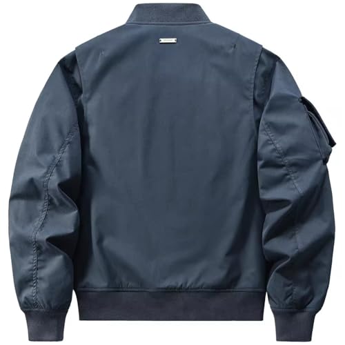 Varsity Jackets Men Bomber Jackets Techwear Multiple Pockets Cargo Coat Male Jacket Patchwork2