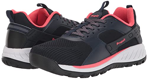 Propet Womens Visper Hiking Shoe, Navy/Melon, 12 Wide Us #TOP6