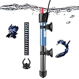 Hitop 50W 100W 300W Adjustable Aquarium Heater, Submersible Glass Water Heater for 5 – 70 Gallon Fish Tank (50W for 5-20 Gallon)