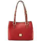 Dooney & Bourke Handbags and Accessories, Pebble Grain Leather Briana Small Shoulder Bag with Wristlet Pouch - Red
