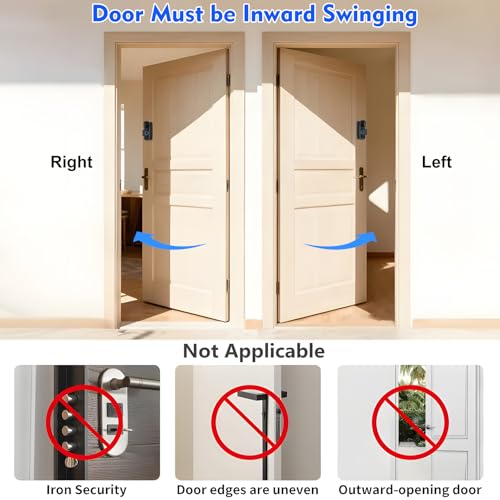 Image of Anti-Theft Doorbell Mount for Blink Video Doorbell Camera(1st & 2nd Gen), No Drill Doorbell Camera Mount No Block Sensor & Night Vision, Renter Friendly Door Mount with Rain Cover for Home Apartment