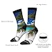 USHJNV View Through Palm Trees At Maho Bay High Ankle Crew Socks Casual Mid Calf Dress Socks Long Tube Socks For Men Women