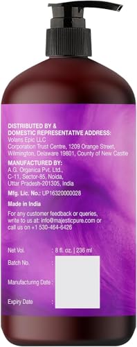 Image of MAJESTIC PURE Organic Sensual Massage Oil for Massage Therapy - Refreshing, and Relaxing - Natural Oils for Date Night with Vitamin E - for All Skin Types - Men and Women Massage Lotion- 8 fl oz