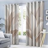 TDNEKMCA Cortinas Opacas Hojas De Plátano Cortinas Termicas Aislantes Frio y...