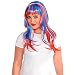 Amscan Glamorous Party Wig Costume, Red, White And Blue