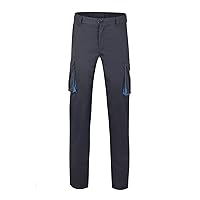 VELILLA 103024s Pantalón Stretch Bicolor Multibolsillos Color Gris Y Celeste Talla