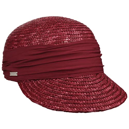 Casquette de paille femme Seeberger visière tressée souple