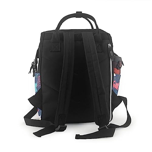 Sac à dos à couches fleurs de printemps léger et grand format mixte - 3