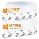 33.5 Ft Door Weather Stripping Door Seal Strip,Silicone Door Draft Stopper,Self Adhesive Shower Door Bottom Seal and Door Insulation Strip for Door Frame Windows and Glass Gaps (Transparent, 25+35mm)