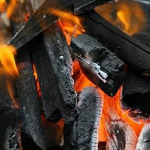Image of Eco-Friendly Natural Wood Charcoal Cooking Coal for Smoking Food Barbeque-Grilling-Cooking-Broiling-Long Burning Coal for Home,Kitchen & Garden (5kg)